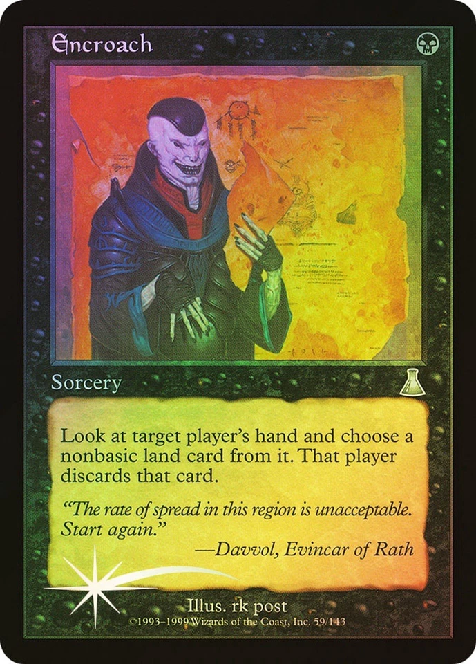 ENCROACH  uncommon  FOIL  1999 Urza's Destiny  Magic the Gathering  Unplayed  NM - Image 1 of 1