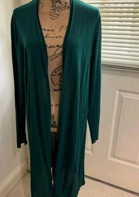 J Jill Nwt $89 Size Small Petite Emerald Color Light Cover Up Shaw Cardigan  - Image 1 of 4