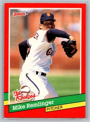1991 Donruss The Rookies #37 Mike Remlinger - Image 1 of 2