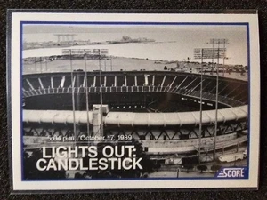 1990 Score - Lights Out: Candlestick Park [Game 3 Earthquake] #701 *NM* % - Picture 1 of 2