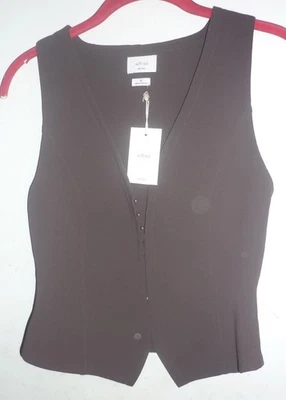 WILFRED ARITZIA LADIES Mocha BROWN VEST SIZE 00 - Image 1 of 4