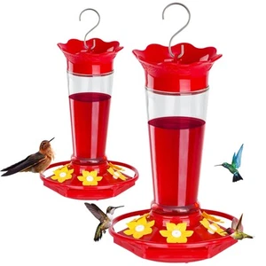 FEED GARDEN 10 OZ Hummingbird Feeders for Outdoors Hanging Ant and Bee Proof ... - Picture 1 of 7