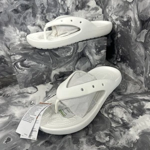 Crocs Herren Flip Flops Weiß Größe UK 9 EU 43 /REF376 - Bild 1 von 4