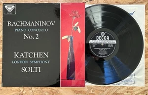 Katchen Solti LSO Rachmaninov Piano Concerto No.2 SXL 2076 Ed1 1960 Stereo EX - Picture 1 of 4