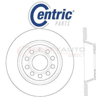 Centric C-TEK Disc Brake Rotor for 2011-2018 Volkswagen Tiguan 1.4L 2.0L L4 dt - Image 1 of 4