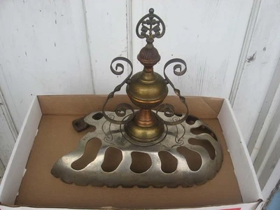 REMATE ORIGINAL DE ESTUFA DE SALÓN ANTIGUO PARA ESTUFA O CALENTADOR Foto 1 de 4