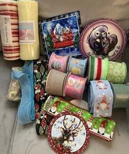 Large Bundle Wreath Making Supplies - Picture 1 of 9