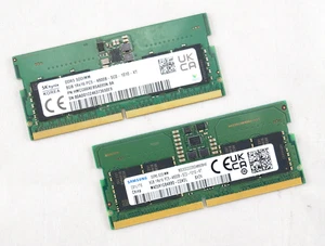 Samsung,  2- 8GB 1Rx16 PC5-4800B-SC0-1010-XT , DDR5 SODIMM, (16GB TL) Ships Free - Picture 1 of 2