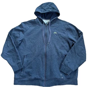 Men's Lacoste Sport Heavy Weight Full Zip Blue Hoodie 3XL US FR 8 - Picture 1 of 5