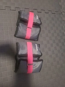Womens Health Ankle Weights Pink  & Gray 2lbs Each - Picture 1 of 3