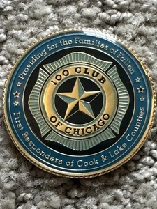 100 CLUB OF ILLINOIS Of CHICAGO CHALLENGE COIN - Bild 1 von 2