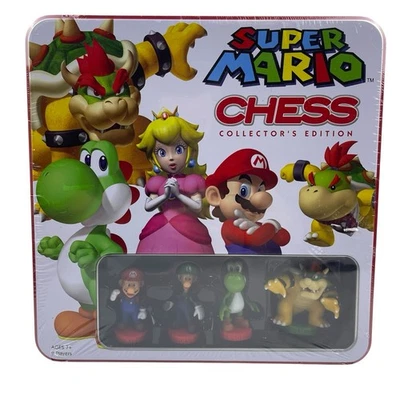 Super Mario Chess Collector’s Edition Metal Tin Box Brand New Sealed - Image 1 of 4