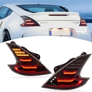 2PCS Full LED Tail Lights with Sequential For Nissan 370Z 2009-2020 Fairlady Z34 - Picture 1 of 21