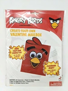 Angry Birds Crea San Valentín Pegatinas Buzón Aula Maestros Artesanía 32 Rojo - Imagen 1 de 5