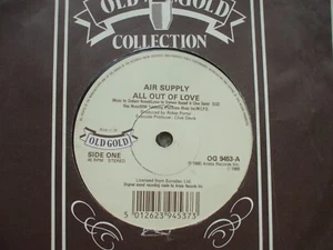 Air Supply - All Out Of Love / Even The Nights Are Better - OG 9453 - Alt. Label - Picture 1 of 2
