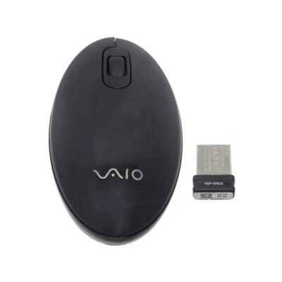 Sony Vaio VGP-WMS30 2,4 GHZ kabellose Maus mit kompaktem USB-Empfänger schwarz - Bild 1 von 4