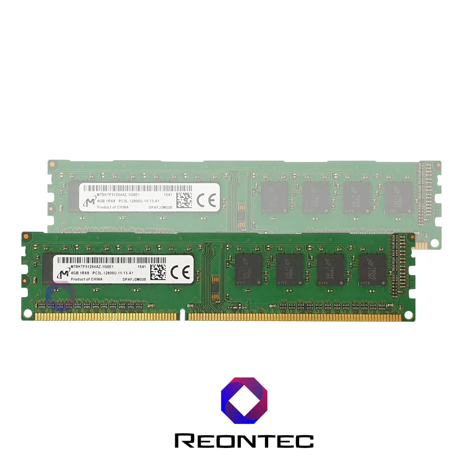 4GB RAM PC Micron PC3L - 12800U DDR3 MT8KTF51264AZ-1G6E1 1Rx8 - Immagine 1 di 1