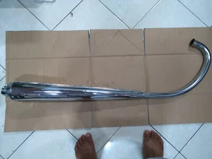 New Honda CB100 CB125 Exhaust Muffler Chamber - Picture 1 of 11