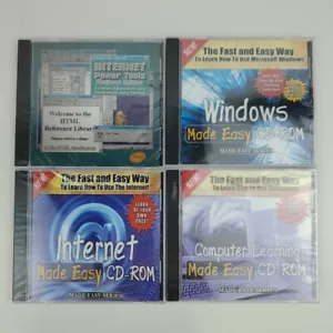 CD-ROM: COMPUTER LEARNING Made Easy, WINDOW Made Easy, INTERNET Made Easy 4 CD - Picture 1 of 9