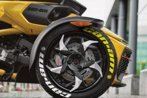 for Can Am Tire Lettering PERMANENT SPYDER RYKER Sticker SET -Fast Shipping- - Picture 1 of 3