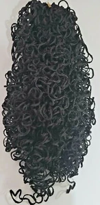 Handmade Crochet Super Jumbo Braid Micro Curl Medium Brown#4 same as 3pkgs - Picture 1 of 4
