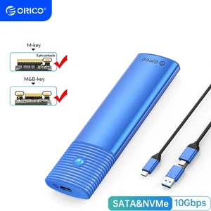 ORICO M.2 NVMe SATA SSD Enclosure USB 3.2 10Gbps Adapter SSD Case 2 in 1 Cable - Picture 1 of 15