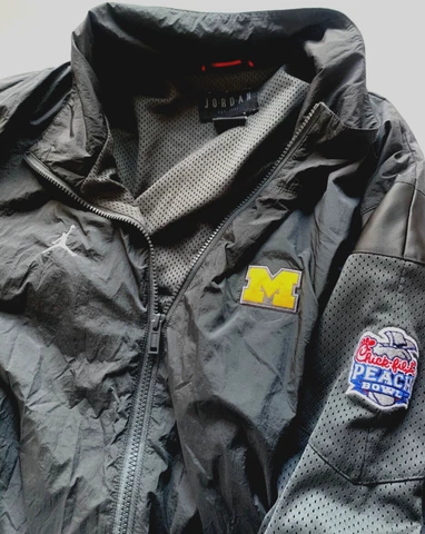 AIR JORDAN Jacket XXXL MICHIGAN Football PEACH BOWL ChickFilA 2018 Full Zip 3XL Cover