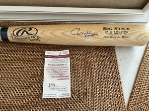Paul Molitor Signed Baseball Bat JSA Authentication - Picture 1 of 5
