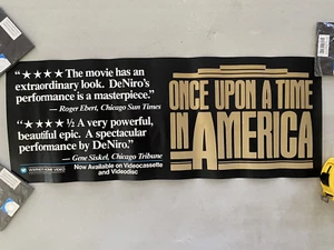 Once Upon a Time in America video release mini banner - 9 x 23 - Picture 1 of 1