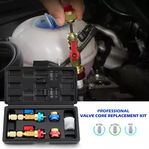 AC R134a R1234yf R22 Valve Core Remover Schrader Valve Core Installer Tool Kit - Picture 1 of 7
