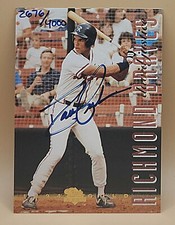 1994 Classic Best Gold Authentic Autograph David Justice #d 2676/4000