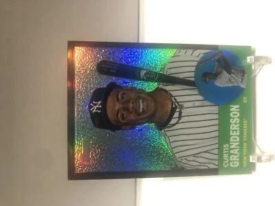 Tarjeta refractor cromada Topps Heritage 2011 de Curtis Granderson Foto 1 de 2