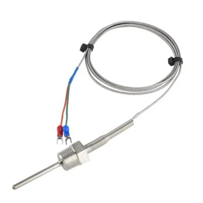 Sensores de temperatura de termopar tipo K NPT 1/2"5×50MM0~600°C,2M/6,6Ft cable pr... Foto 1 de 4