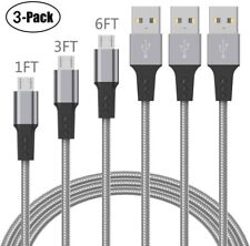 Samsung Galaxy S7 Edge/S7/S6 Edge/S6/S5 Note 5/4 Micro USB Fast Charger Cable 3
