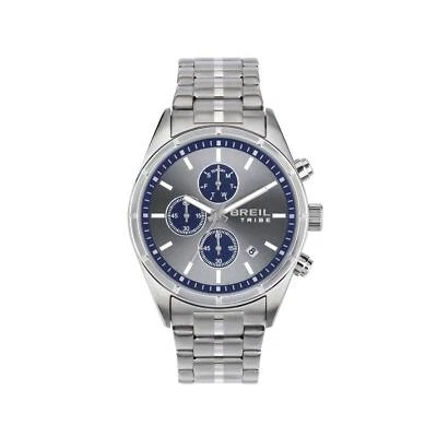 Orologio Breil Tribe Captain EW0693 Watch Acciaio Cronografo Grigio Blu 42mm - Immagine 1 di 3