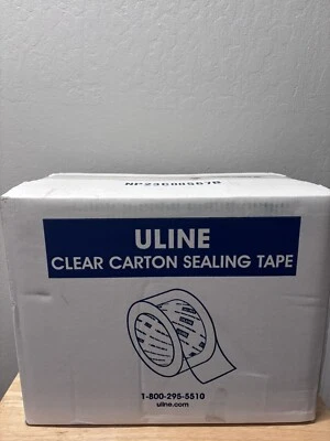 Cinta transparente Uline S-16982 2,6 mil 2” x 110 yardas 36 rollos Foto 1 de 2