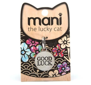 MANI THE LUCKY CAT CHARM - GOOD LUCK - good luck for figurine keychain bracelet - Picture 1 of 4