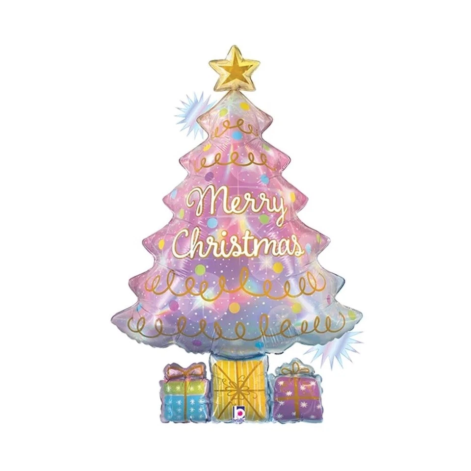 Merry Christmas Opal Christmas Tree Foil Balloon 39” Bellatic - Image 1 of 1