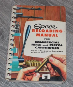 SPEER No 3  Reloading  Manual - Imagen 1 de 5