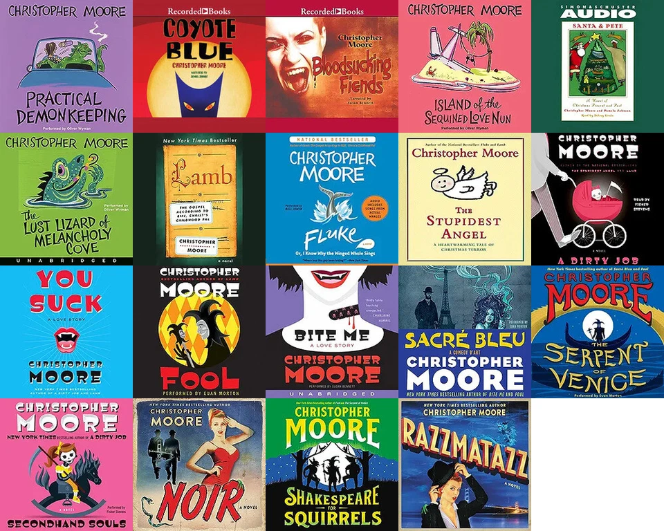 Christopher Moore - Novels (19 Audiobooks 178 hrs collection) - Image 1 of 1