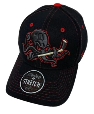 Zephyr NHL Detroit Red Wings RARE “Squid” Curved Bill Stretch Fit Hat BRAND NWT - Image 1 of 4