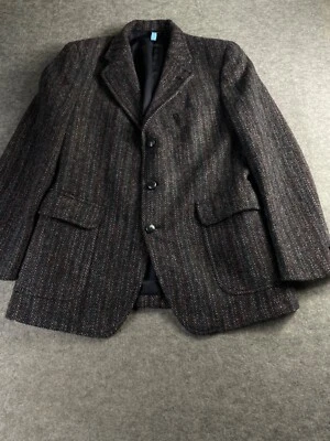 De colección Jos. Abrigo Deportivo A Bank Harris Tweed Lana Multicolor Talla - Medidas Foto 1 de 4