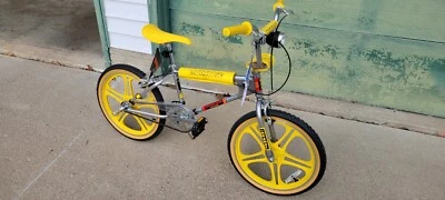 Netflix Stranger Things Mongoose BMX-style Bike, 20 in wheel, Chrome / Yellow - Image 1 of 2