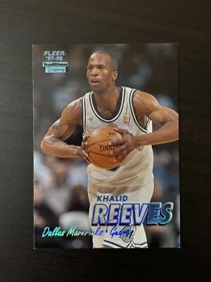 Khalid Reeves 1997-98 Fleer Traditions Tiffany Collection #324 Dallas Mavericks - Image 1 of 2