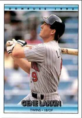1992 Donruss Gene Larkin Minnesota Twins #496 - Image 1 of 2