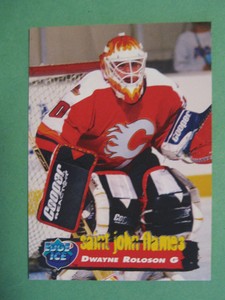 1995-96 UD EDGE ICE PROMO DWAYNE ROLOSON PROMO #PR-5 SAINT JOHN FLAMES