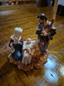Vtg Kurt Adler Nativity Figure Baby Jesus Mother Mary & Joseph Christmas Manger - Picture 1 of 9
