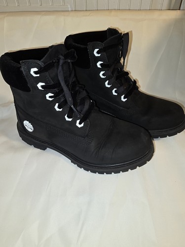 Stivali Timberland 6 pollici premium da donna in pelle impermeabili in velluto accento taglia 7