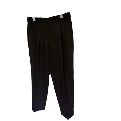 Kenneth Cole New York Negro Vestido Pantalón Plisado Delantero Talla 32/30 Foto 1 de 4