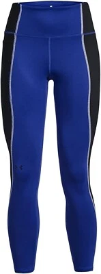 NEW Under Armour Womens L  Train CW Leg No Baselayer Bottoms LEGGING BLUE BLACK - Image 1 of 4